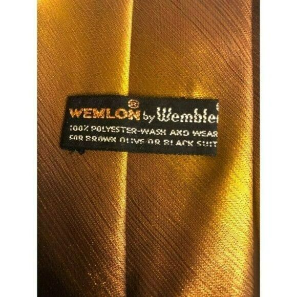 5/$10 Wembley Brown Necktie 54 x 3.75 - Picture 5 of 5